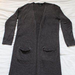 Long Grey Sweater Cardigan